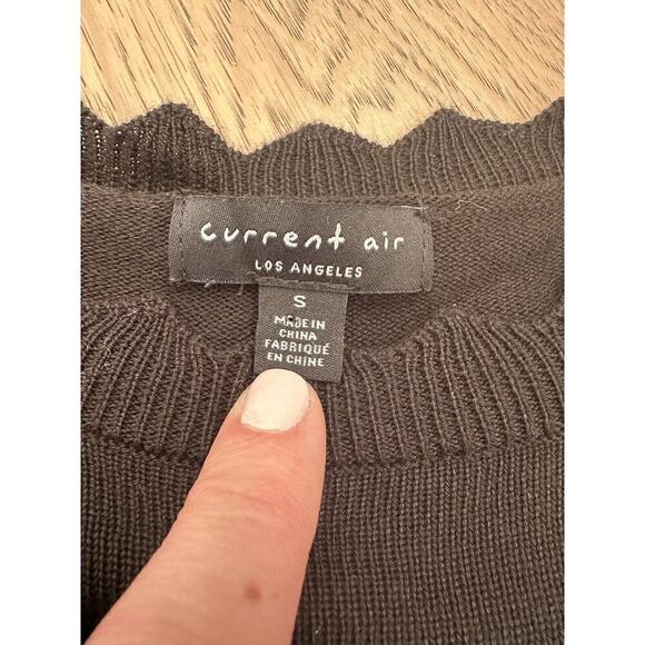 Anthropologie Current Air Womens Puff Sleeve Contract Pop Over Blouse Size Small - Picture 13 of 15